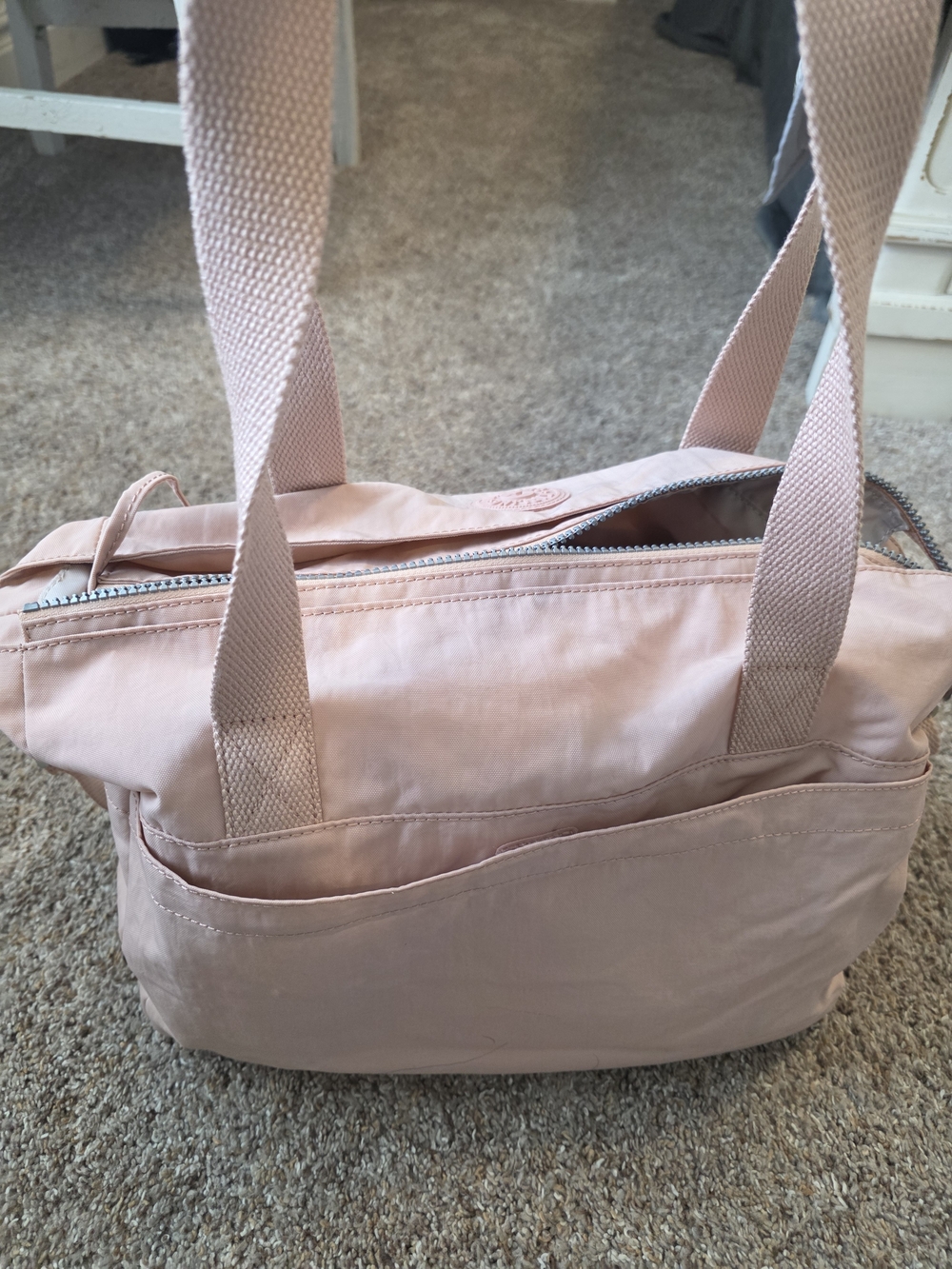 Kipling Women's Pink Tote Bag with Front Pockets - Picture 2 of 6